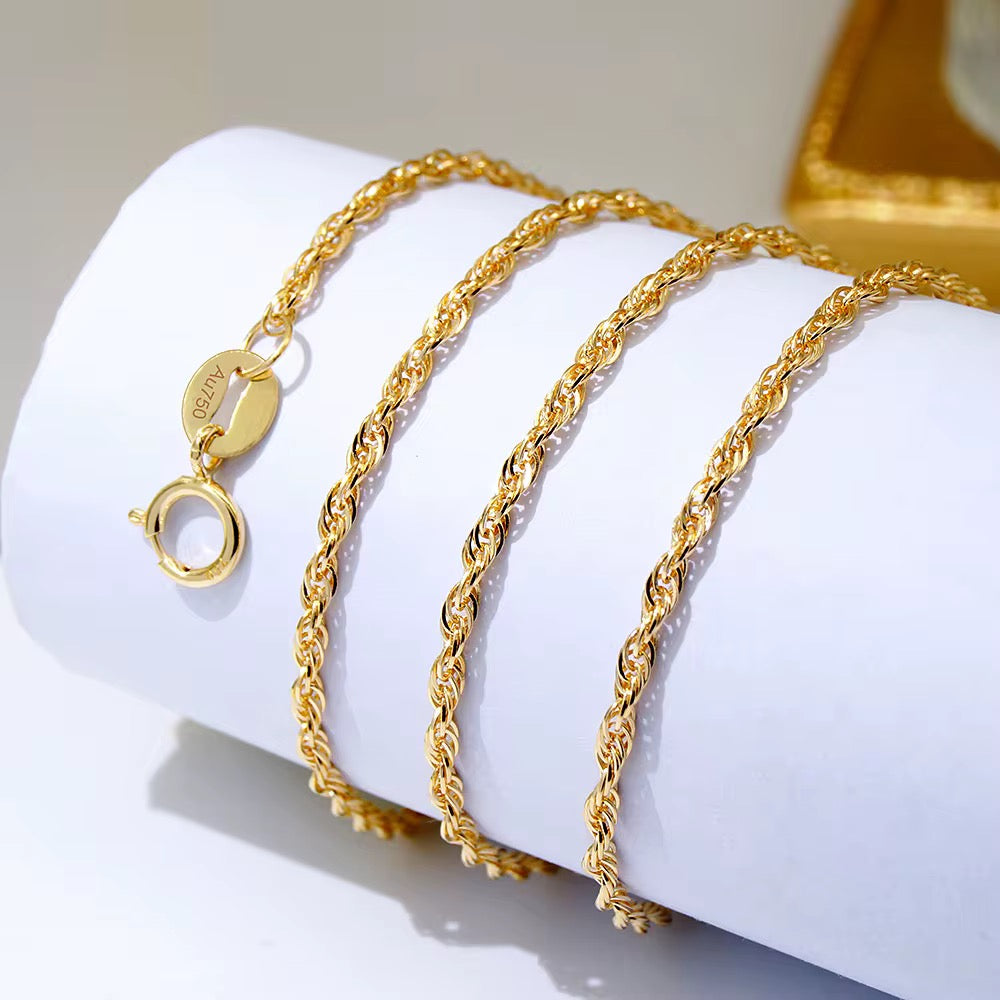 Cadena de Cuerda 18k